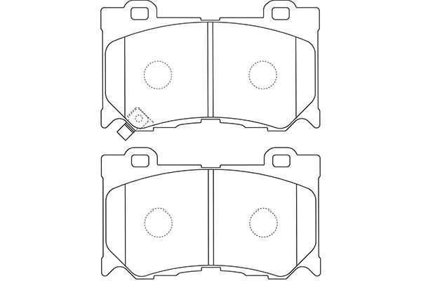 KAVO PARTS Комплект тормозных колодок, дисковый тормоз BP-6606